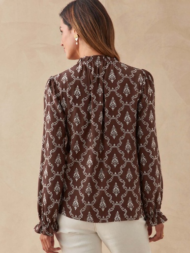 Blouse fluide volantée