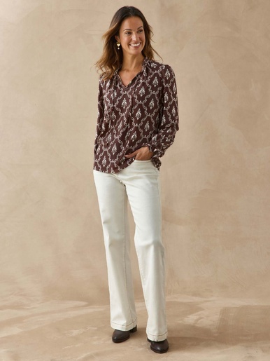 Blouse fluide volantée