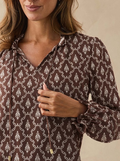 Blouse fluide volantée