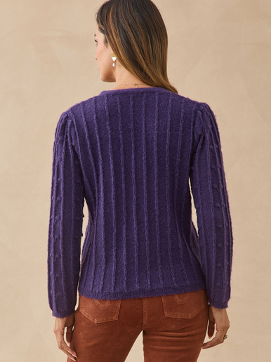 Gilet en maille fantaisie