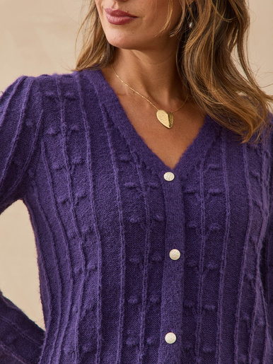 Gilet en maille fantaisie