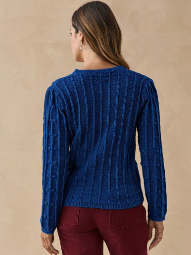 Gilet en maille fantaisie