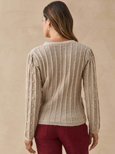 Gilet en maille fantaisie