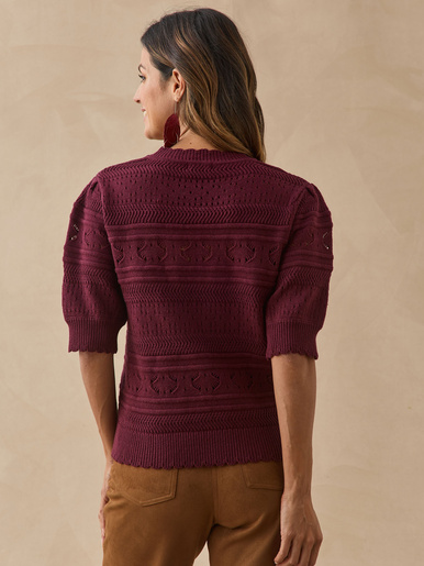 Pull point fantaisie ajouré