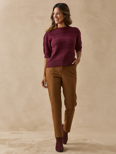 Pull point fantaisie ajouré