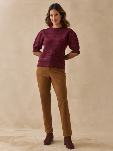 Pull point fantaisie ajouré