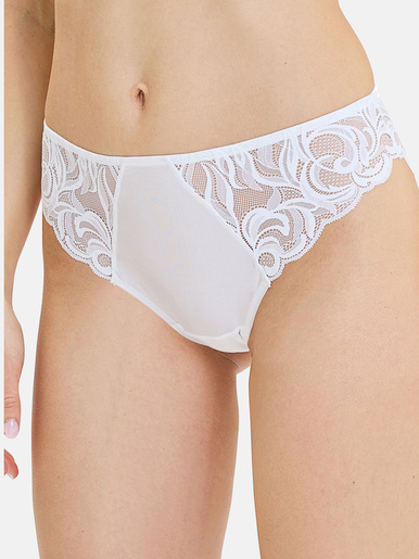 Culotte dentelle et microfibre