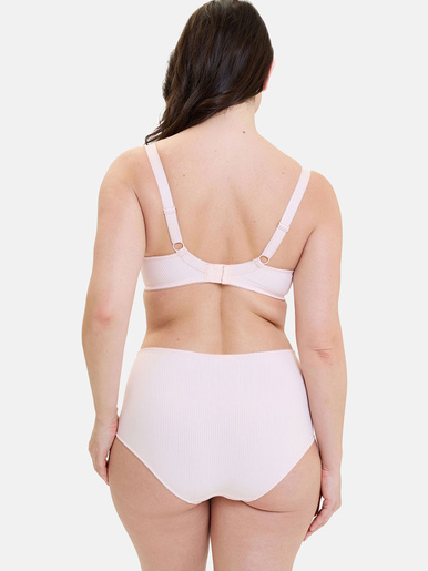 Culotte haute microfibre et dentelle