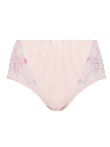 Culotte haute microfibre et dentelle