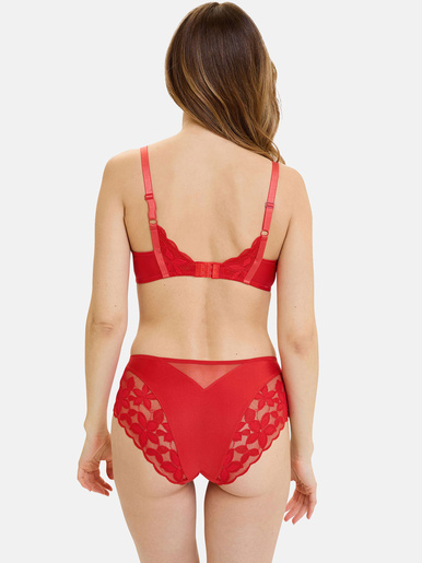 Culotte dentelle, tulle et microfibre