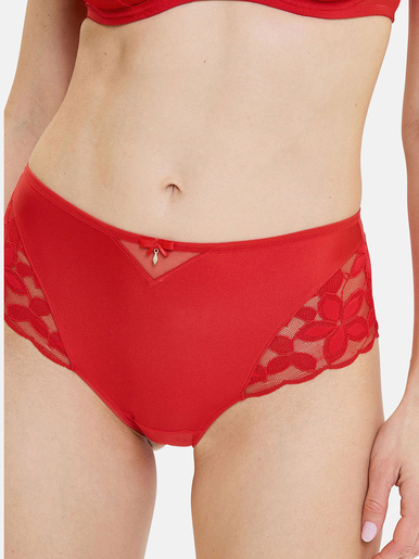Culotte dentelle, tulle et microfibre