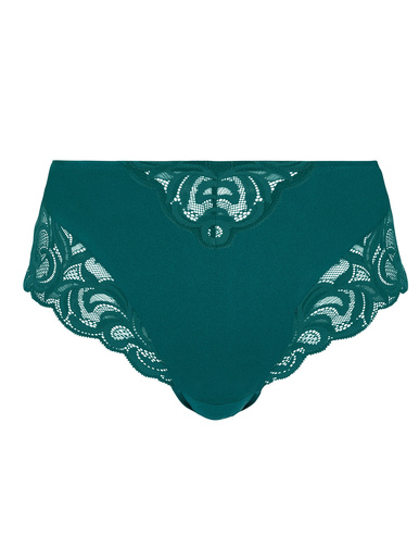 Culotte haute dentelle et microfibre