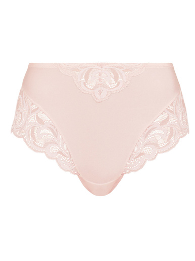 Culotte haute dentelle et microfibre