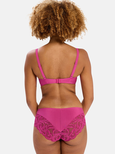 Culotte haute dentelle et microfibre