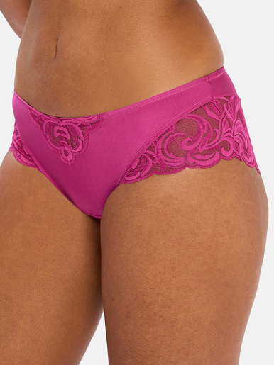 Culotte haute dentelle et microfibre