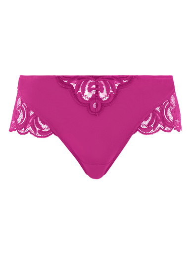 Culotte haute dentelle et microfibre