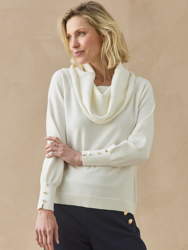 Pull col boule