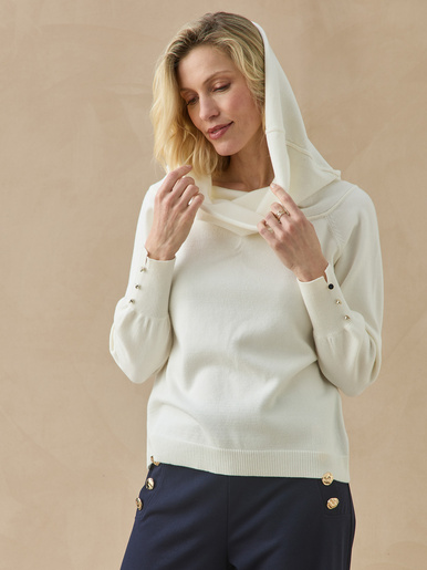 Pull col boule