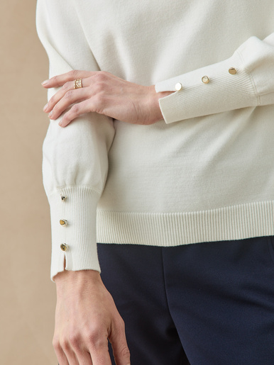 Pull col boule