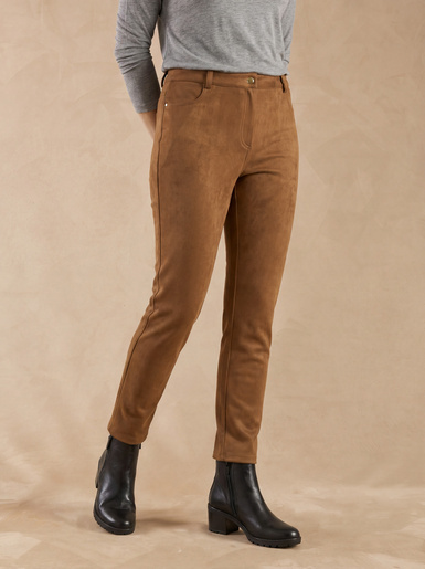 Pantalon en suédine