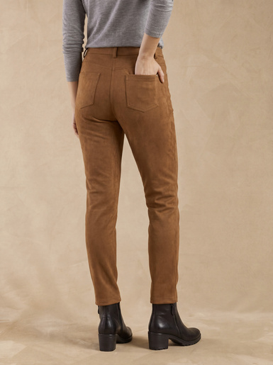 Pantalon en suédine