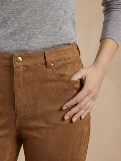 Pantalon en suédine
