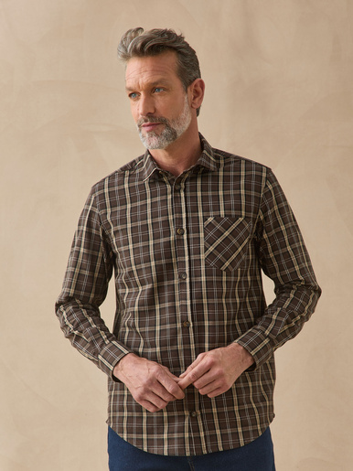 Chemise en flanelle grattée