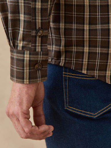 Chemise en flanelle grattée