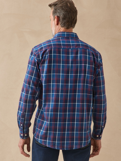 Chemise en flanelle grattée pur coton