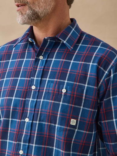 Chemise en flanelle grattée pur coton