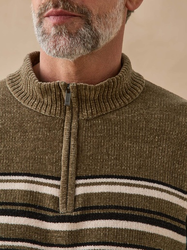 Pull col montant zippé manches longues