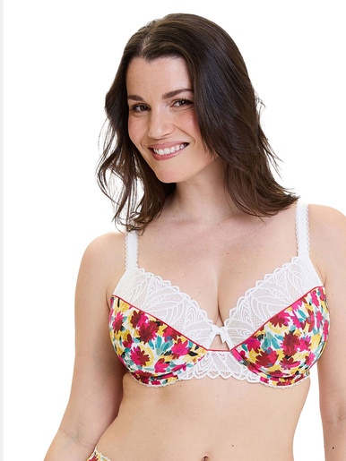 Soutien-gorge à armatures microfibre