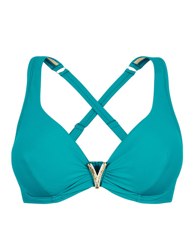 Haut de maillot de bain à armatures