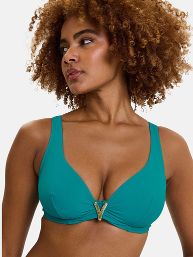 Haut de maillot de bain à armatures
