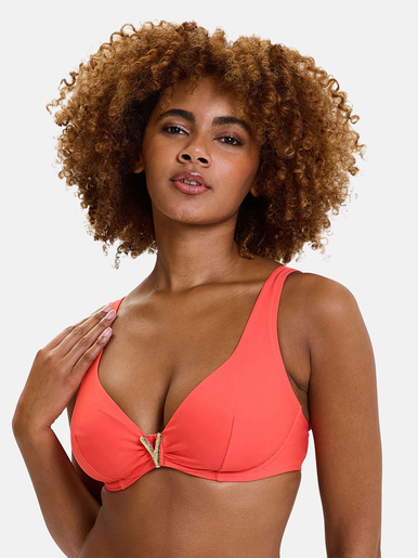 Haut de maillot de bain à armatures