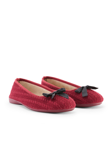 Ballerines ultra souples aspect tricot