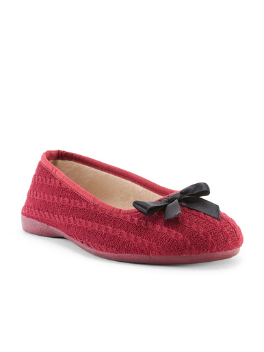 Ballerines ultra souples aspect tricot