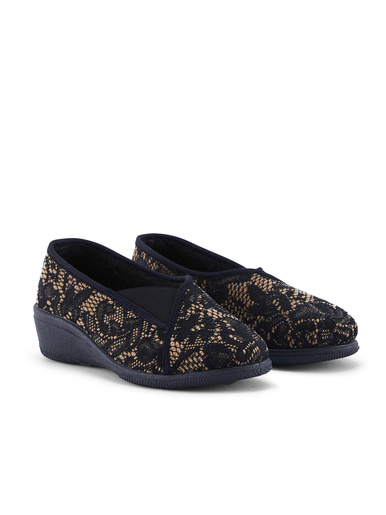 Chaussons sans-gêne en dentelle