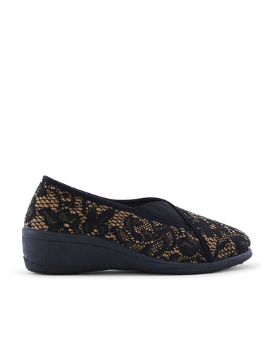 Chaussons sans-gêne en dentelle