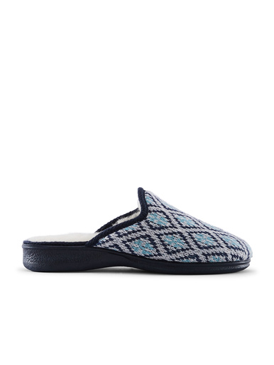 Pantoufles mules fourrées à enfiler