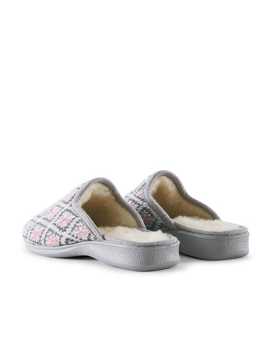 Pantoufles mules fourrées à enfiler