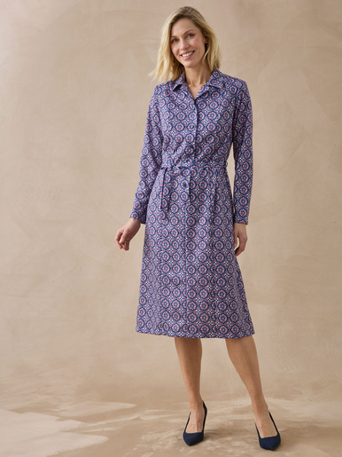 Robe classique en maille fluide