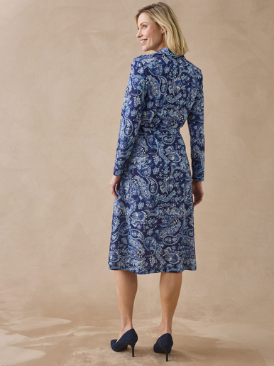 Robe toute boutonnée en maille
