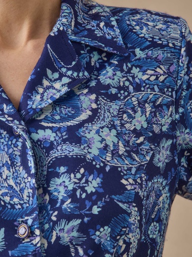 Robe toute boutonnée en maille