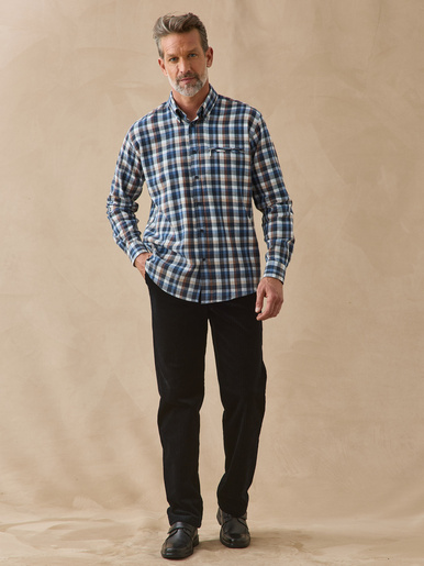 Chemise à carreaux manches longues