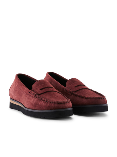 Mocassins à enfiler semelle compensée