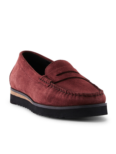 Mocassins à enfiler semelle compensée
