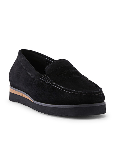 Mocassins à enfiler semelle compensée