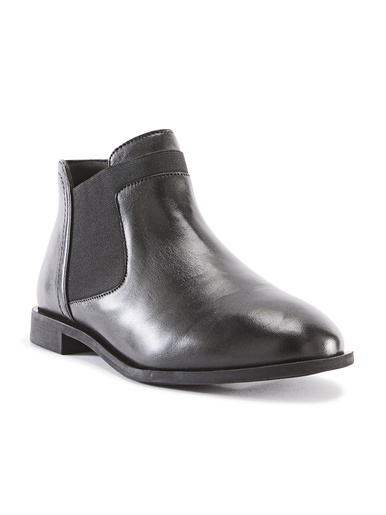 Boots cuir élastiquées côtés
