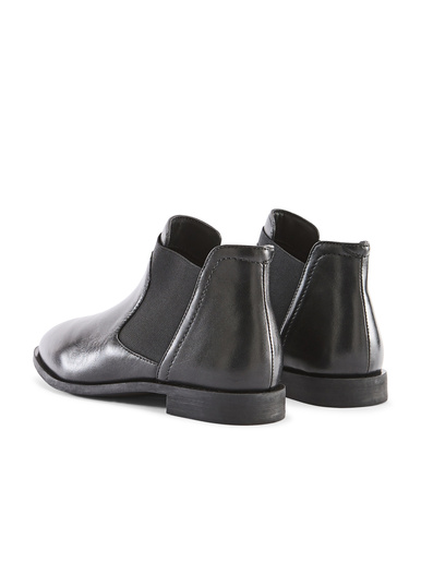 Boots cuir élastiquées côtés